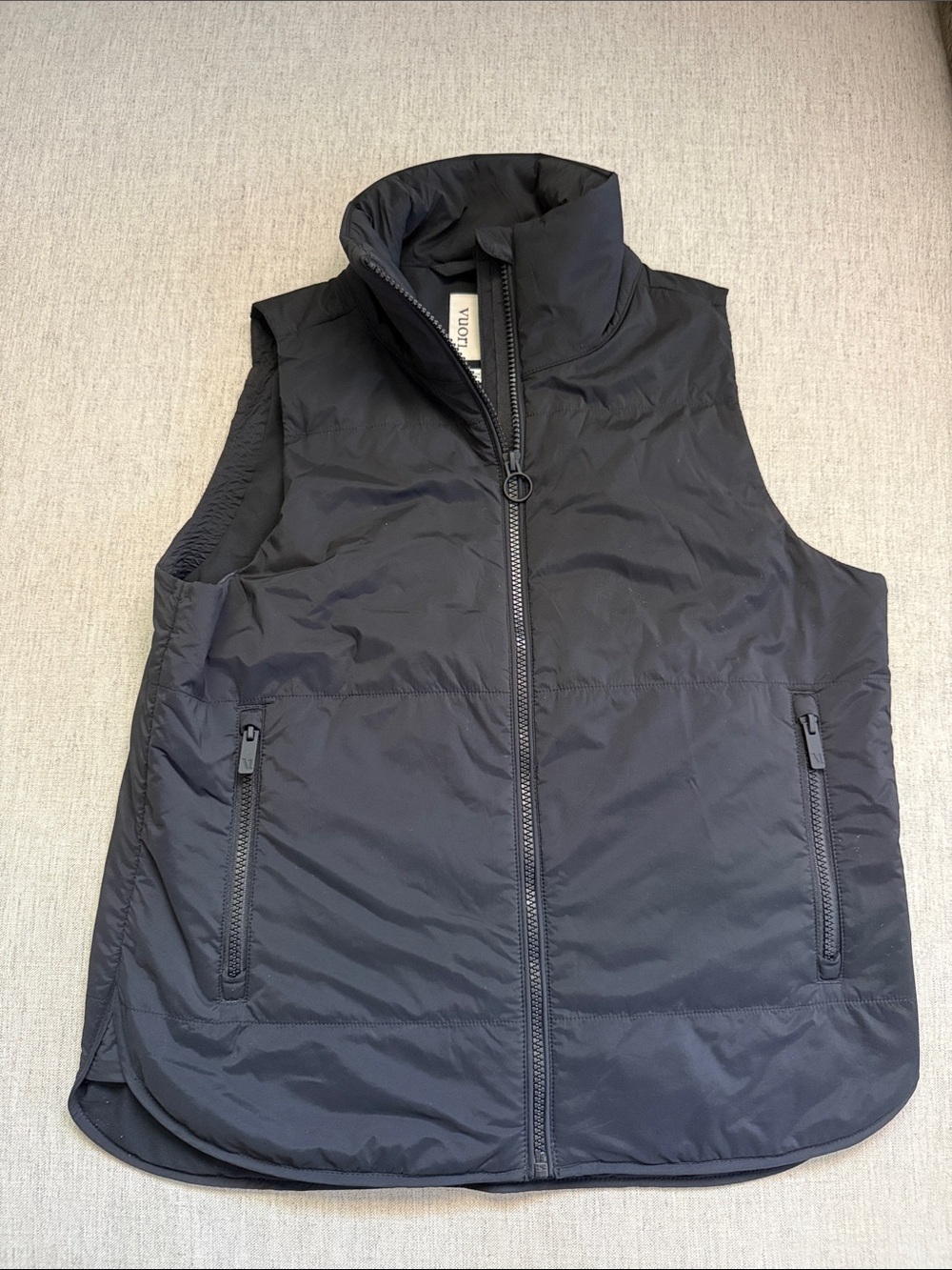 Vuori Women’s Black Quilted Sleeveless Vest